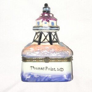Thomas Point Maryland Lighthouse Trinket Box